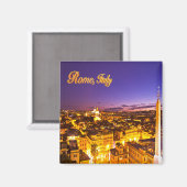 Paarse zonsondergang in Rome, Italië Magnet Magneet (Voorkant / Achterkant)