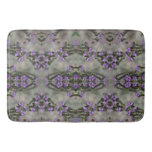 Paarse Zout Heliotrope Wilde Bloem Patroon Badmat