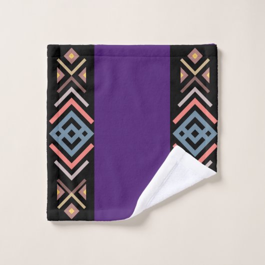 Paarse Zuidwestelijke Dodehanddoekset Bad Handdoek (Wasdoekje)