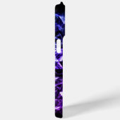 Paarse Zwart Geometrisch Smoky Abstract Monogram Case-Mate iPhone Case (Achterkant / Rechts)