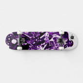 Paarse zwart koel skateboard (Horizontaal)