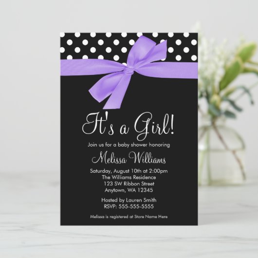 Paarse zwarte boog met polaire wenkbrauwen Babysch Kaart (Staand voorkant)