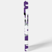 Paarse Zwarte Camouflage Persoonlijk Case-Mate iPhone Case (Achterkant / Links)
