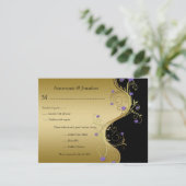 Paarse zwarte en goudplatte producten RSVP (Staand voorkant)