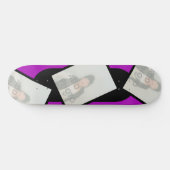 Paarse zwarte foto skateboard (Horizontaal)