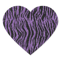 Paarse zwarte glitter zebra print