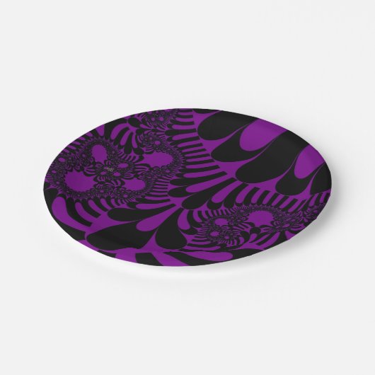 Paarse Zwarte Mod Paper Bord (Gekanteld)