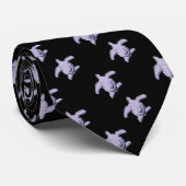 Paarse & Zwarte Schildpad Stropdas (Opgerold)