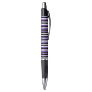 Paarse Zwarte Strepen Pen