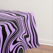 Paarse zwarte tafelkleed Abstract golft uw kleuren (Voorbeeld)
