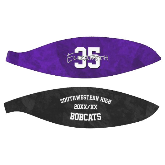 Paarse zwarte teamnaam einde seizoen aandenken basketbal (Panelen)