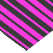 Paarse zwarte verticale strepen patroonontwerp korte tafelloper (Hoek)