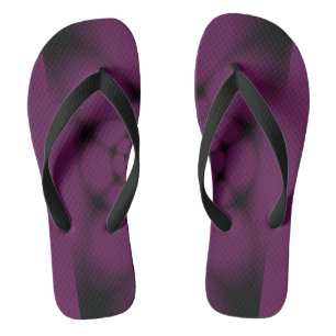 Paarse Zwarte Vlinderbloemblad Teenslippers