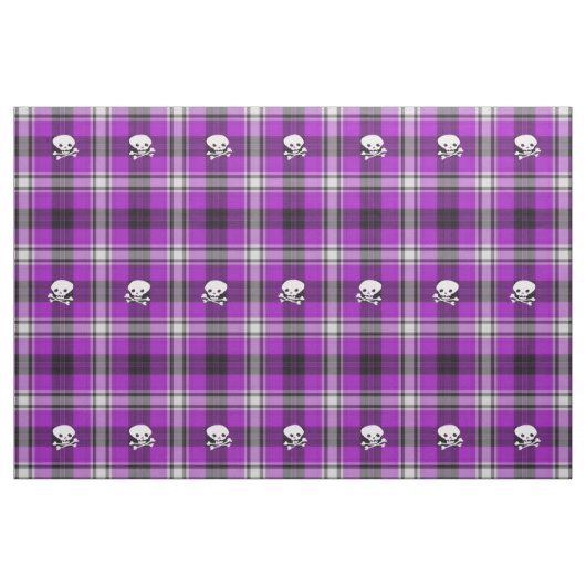 Paarse zwarte witte vlekkoeling stof (Yard (91,4 cm))