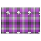 Paarse zwarte witte vlekkoeling stof (Fat Quarter)