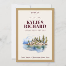 Paarsrood en Goud Bewaar de Datum