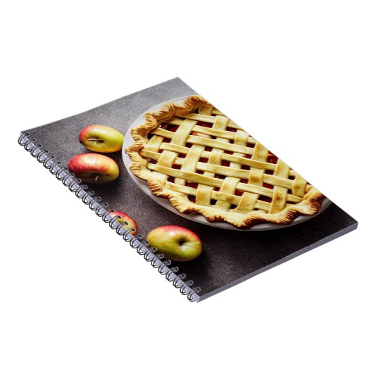 Paart van zoete appelen, met rooster, verse appele notitieboek (Rechterzijde)