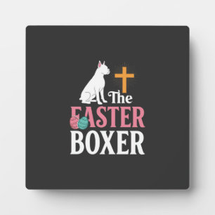 Paas Boxer Hond Vintage Gravure Shirt Fotoplaat