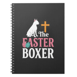 Paas Boxer Hond Vintage Gravure Shirt Notitieboek