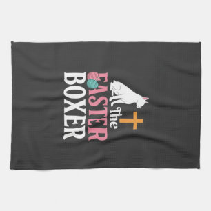 Paas Boxer Hond Vintage Gravure Shirt Theedoek