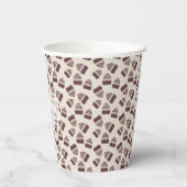 Paas Chocolade Ei Patroon Papieren Bekers (Achterkant)