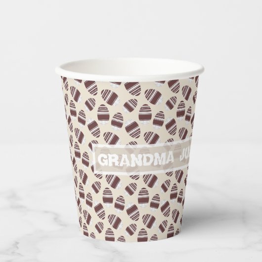 Paas Chocolade Ei Patroon Papieren Bekers (Voorkant)