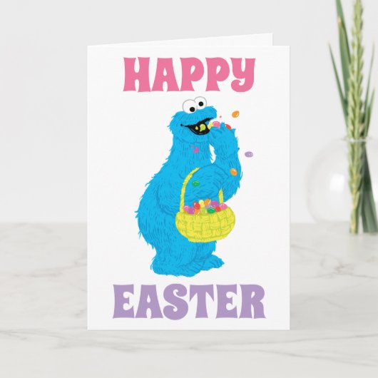 Paas Cookie Monster Kaart (Voorkant)