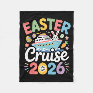 Paas Cruise 2026 Familie Matching Konijn Lente Vak Fleece Deken