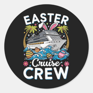 Paas Cruise Bemanning 2025 Pasen Matching Familie Ronde Sticker
