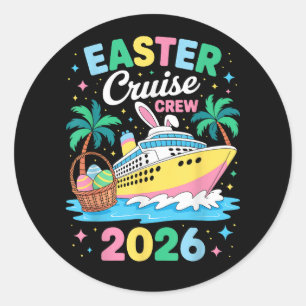 Paas Cruise Bemanning 2026 Gelijke Familie Vakanti Ronde Sticker