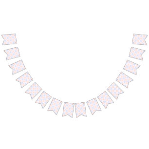 Paas Diamant Patroon Met Gedecoreerde Eieren Vlaggetjes
