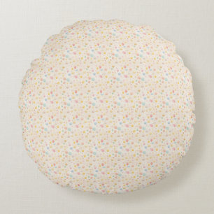 Paas Ei Naadloos Weefsel – Zacht Pastel Rond Kussen