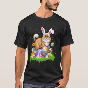 Paas Eieren Jacht Konijn Oor Perzische Kat Paas Su T-shirt