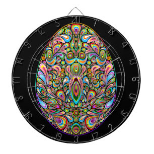 Paas eitje psychedelisch ontwerp kids biologisch T Dartbord