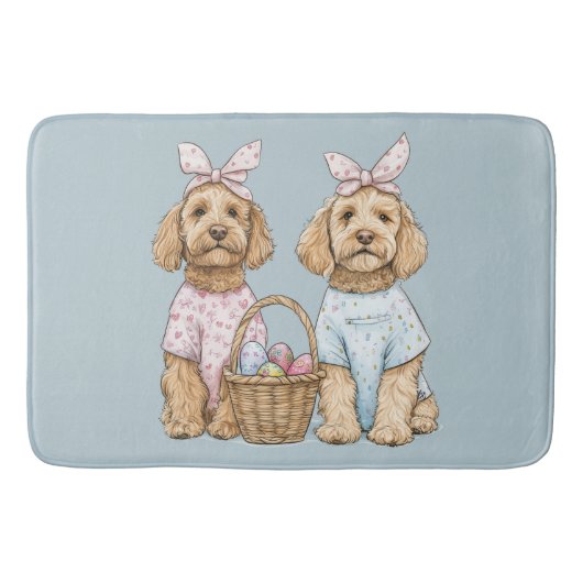 Paas Goldendoodle Honden Badmat (Voorkant)
