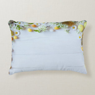 Paas kersenpruim: gele eieren. accent kussen