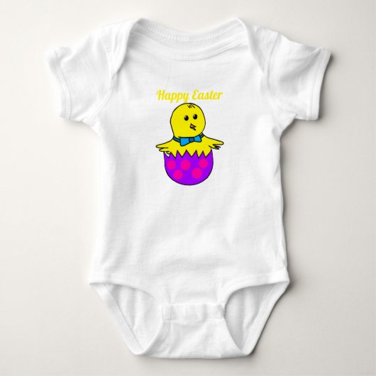 Paas kip baby body romper (Voorkant)