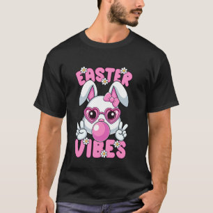Paas Konijn Bril Konijn Gelukkig Pasen Vibes Vrouw T-shirt
