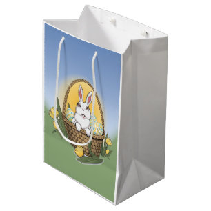 Paas Konijn Cadeautassen Paasmand Cadeautassen Medium Cadeauzakje