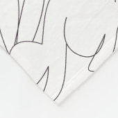 Paas Konijn Fleece Deken (Hoek)