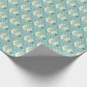 PAAS KONIJN JELLY BEAN DROMEN MAAN INPakkingsPAPIE Cadeaupapier
