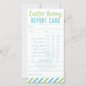 Paas Konijn Rapportcijfer Bedankkaart (Voorkant)