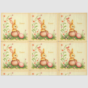 Paas  Konijn Vakantie Collectie Tissuepapier