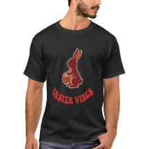 Paas Konijn Vintage T-Shirt – Paas Vibes Retro