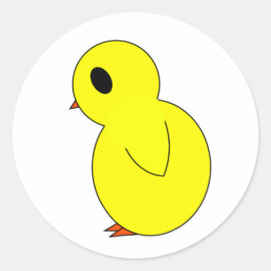 Paas Kuiken Ronde Sticker