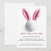 Paas Par-T-SHIRT Golfuitnodiging Kaart (Voorkant / Achterkant)