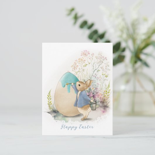 Paas- Peter Konijn Ansichtkaart Briefkaart (Staand voorkant)