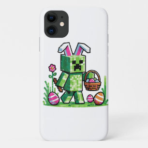 Paas Pixel Gaming Konijn Eieren Jagen iPhone 11 Hoesje