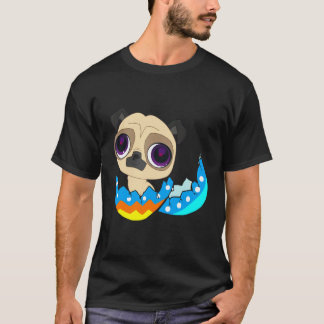 Paas-pug-shirt Pug en ei-shirt Cadeau T-shirt