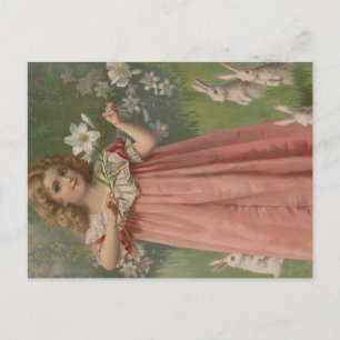 Paas Schoonheden, Vintage Illustratie, 1898 Briefkaart